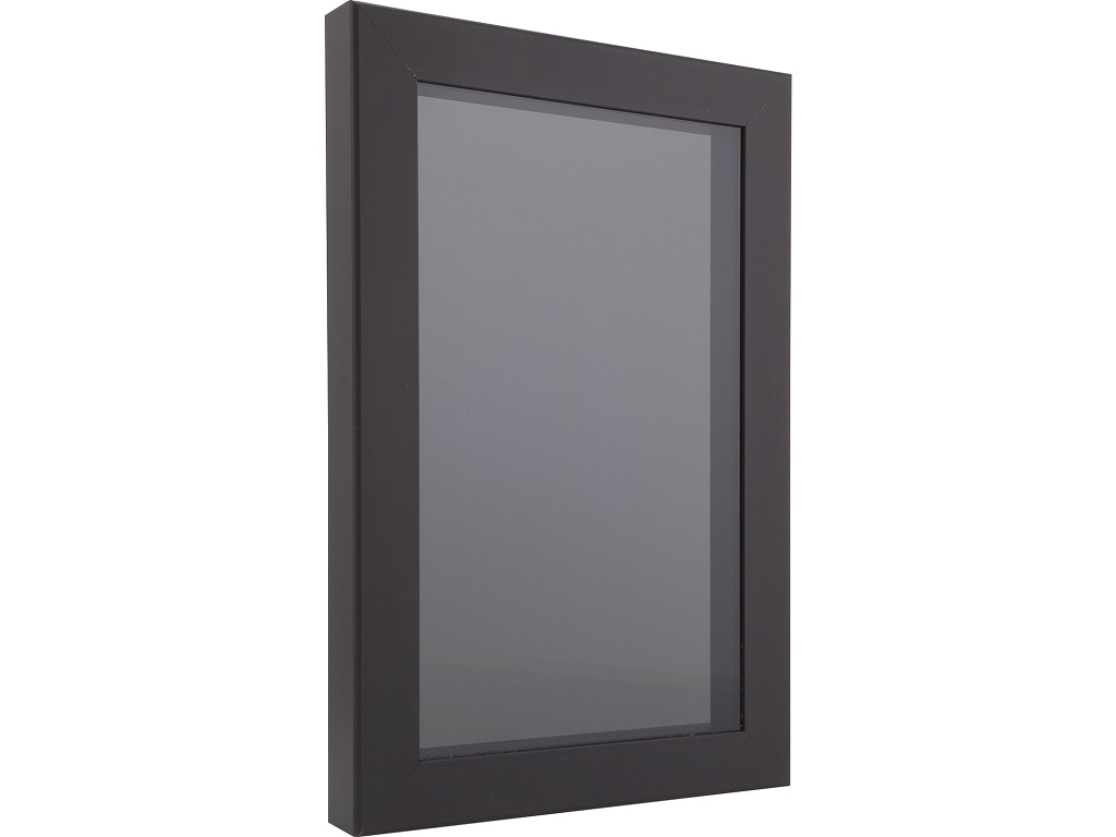 telaio_alluminio_per_anta_vetro_p25813_mm20x19_nero opaco.png Telaio Alluminio per Anta Vetro mm.4 Modello 25813 mm.20x19 su Misura Senza Vetro Nero Opaco - immagine 1